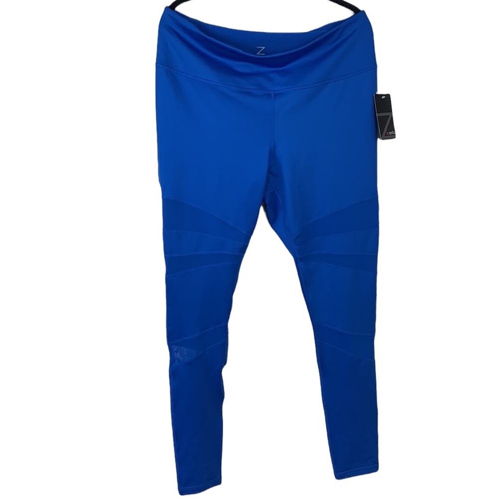 NWT Zella High Waisted Leggings Mesh Detail - Bright Royal Blue